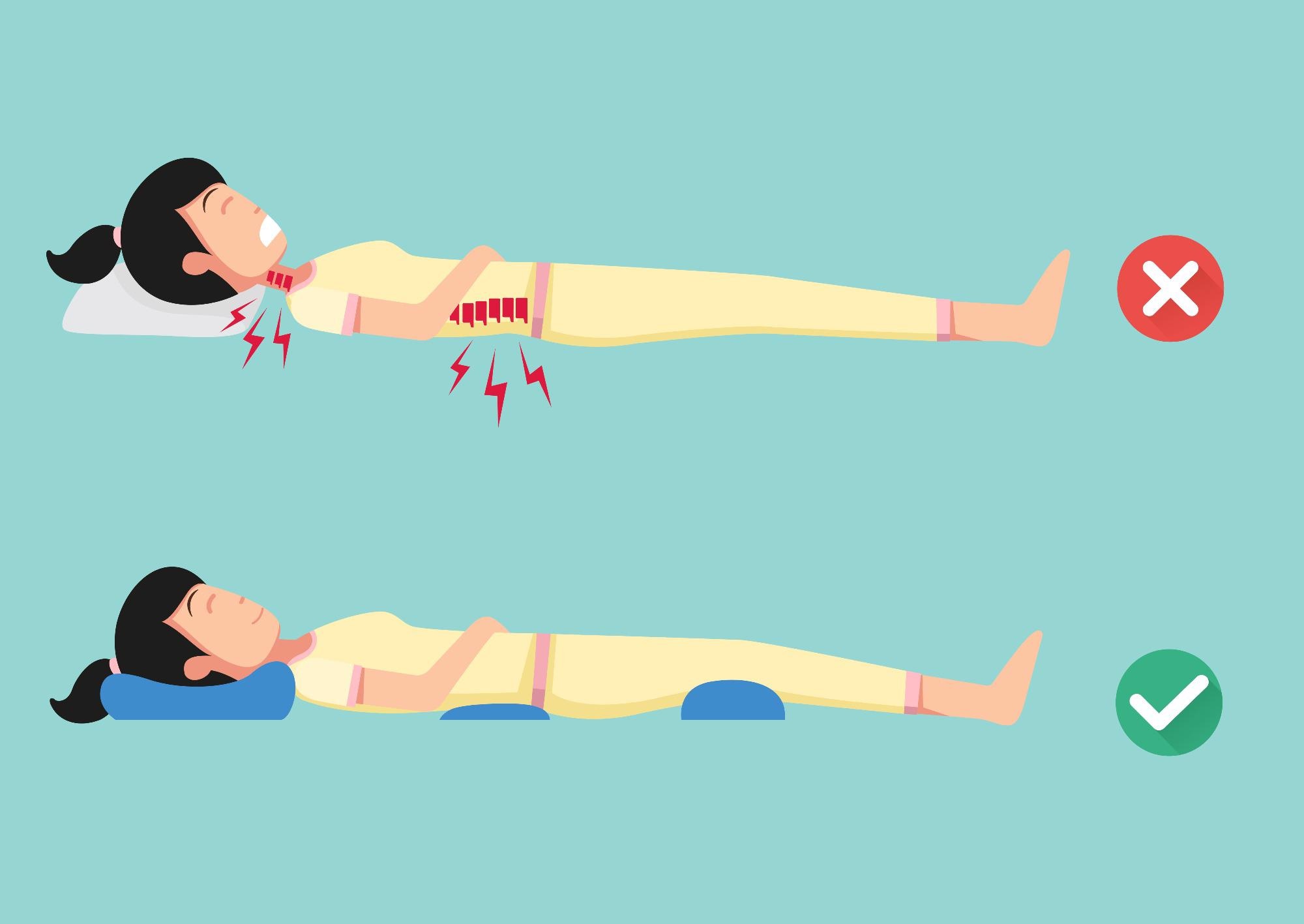 Sleeping on your back